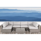 Fully Assembled Wicker Patio Sofa Set for 4 with Cushions Convenient Outdoor Seating Group