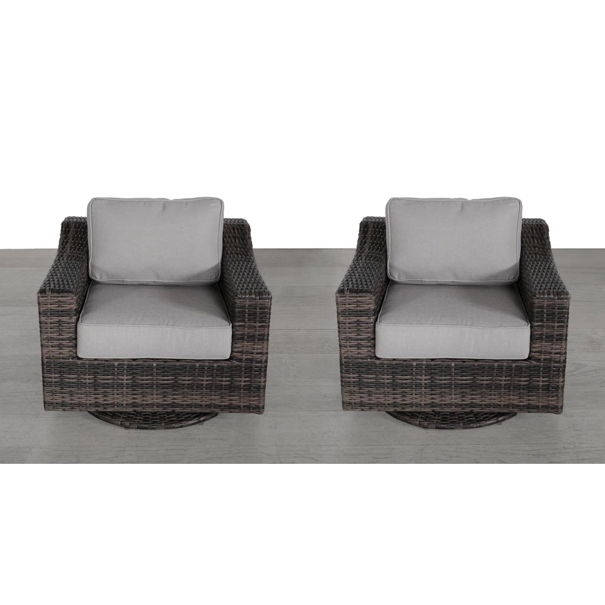 LSI Outdoor Swivel Patio Chair with Cushions – Fully Assembled & Comfortable Seating