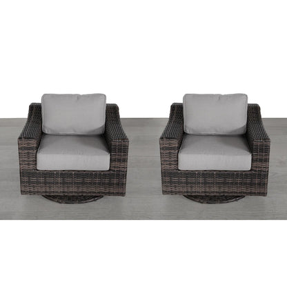 LSI Outdoor Swivel Patio Chair with Cushions – Fully Assembled & Comfortable Seating