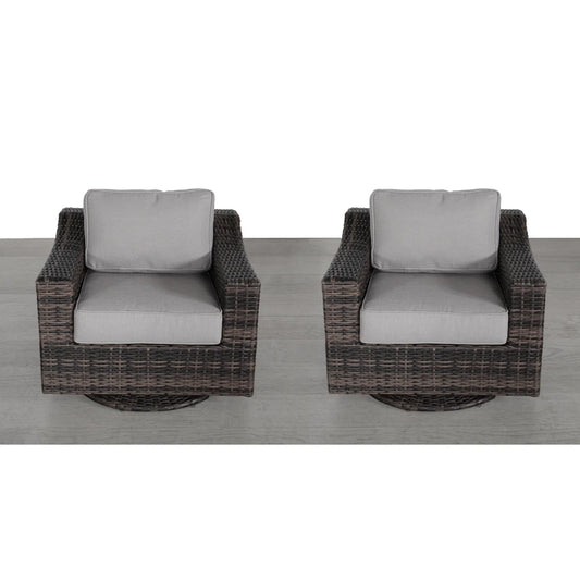 LSI Outdoor Swivel Patio Chair with Cushions – Fully Assembled & Comfortable Seating