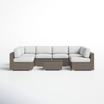 LSI 6-Person All-Weather Wicker Patio Set with premium Cushions – No Assembly Needed