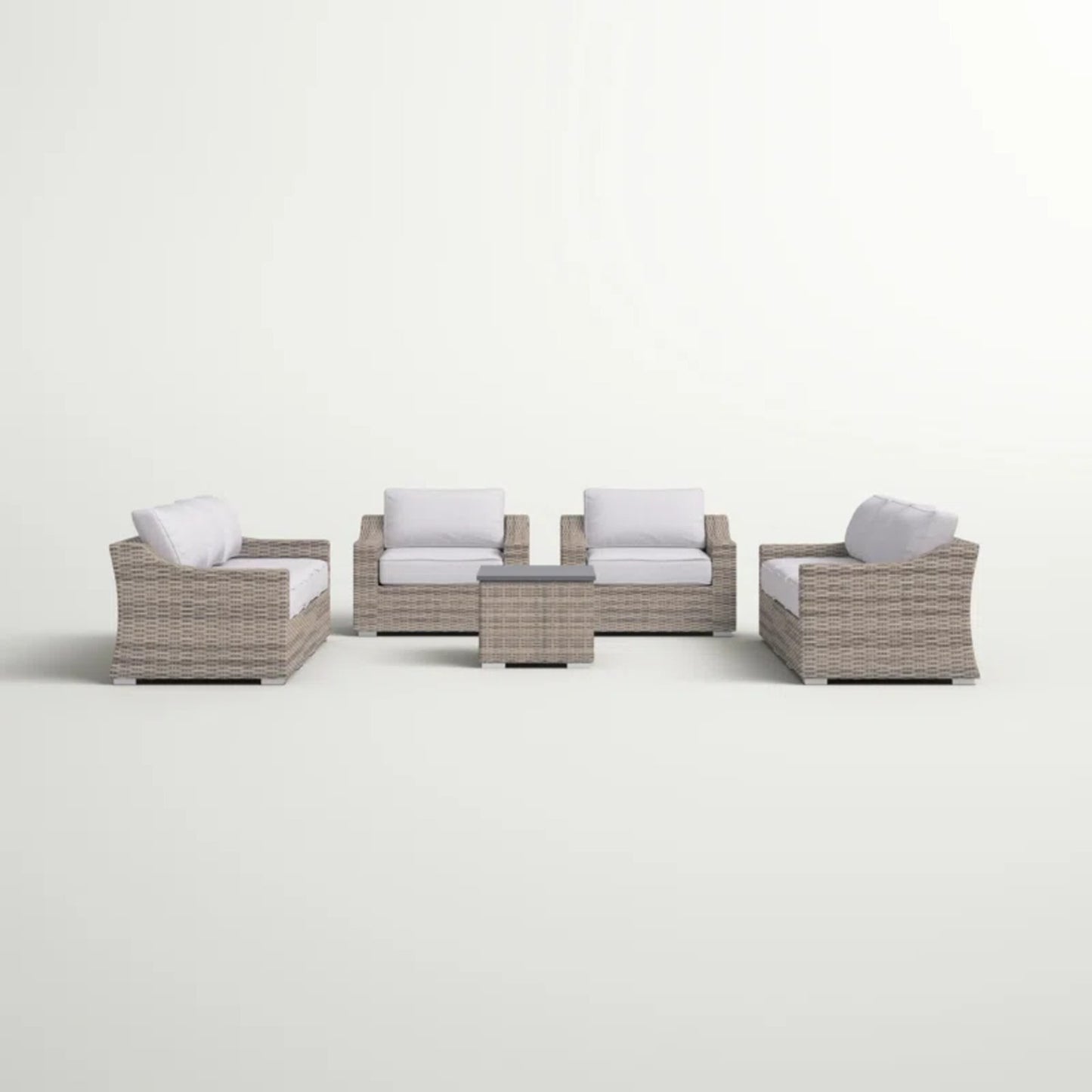 All-Weather Wicker 8-Piece Patio Sectional Set – Pre-Assembled with Cushions