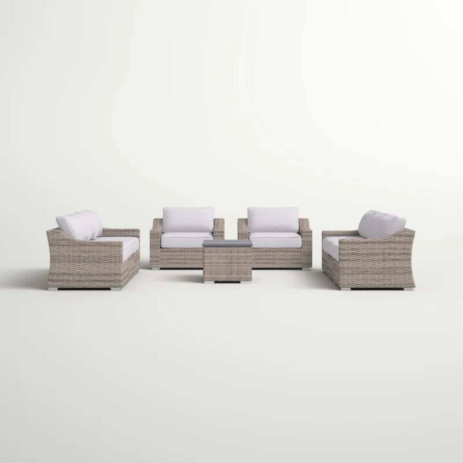 All-Weather Wicker 8-Piece Patio Sectional Set – Pre-Assembled with Cushions