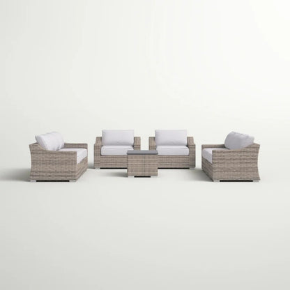 All-Weather Wicker 8-Piece Patio Sectional Set – Pre-Assembled with Cushions
