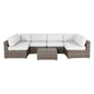 All-Weather 6-Seat Rattan Outdoor Lounge Set – No Assembly Required
