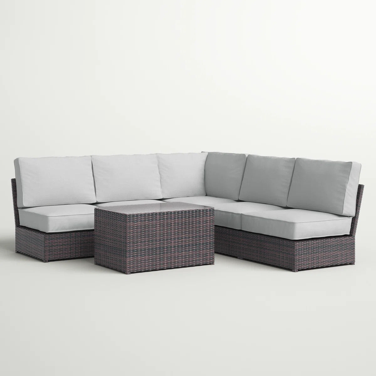 4-Person Outdoor Seating Group with Cushions – Fully Assembled, No Assembly Required