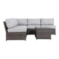 4-Person Wicker Outdoor Seating Set with Cushions, Fully Assembled