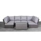 Fully Assembled 4-Person Outdoor Wicker Sectional Set with Cushions