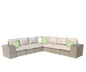 Outdoor Wicker 6-Person Sofa Set with Cushions, Fully Assembled