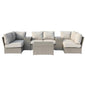 Outdoor Wicker Seating Group for 4 – Pre-Assembled with Cushions