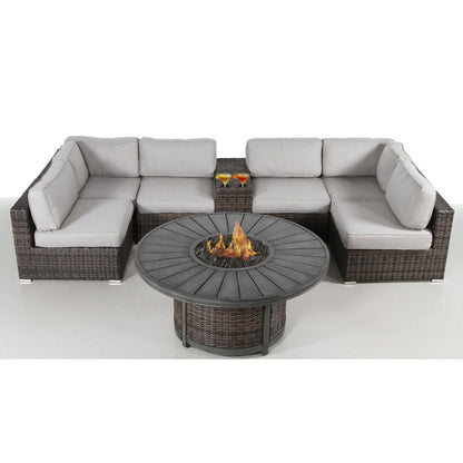 All-Weather 4-Person Patio Sofa Set – No Assembly Required