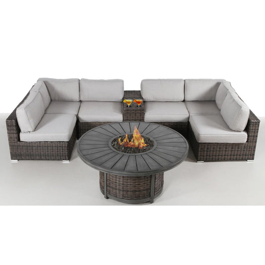 All-Weather 4-Person Patio Sofa Set – No Assembly Required
