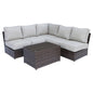 Fully Assembled Wicker 4-Person Outdoor Seating Group with Cushions