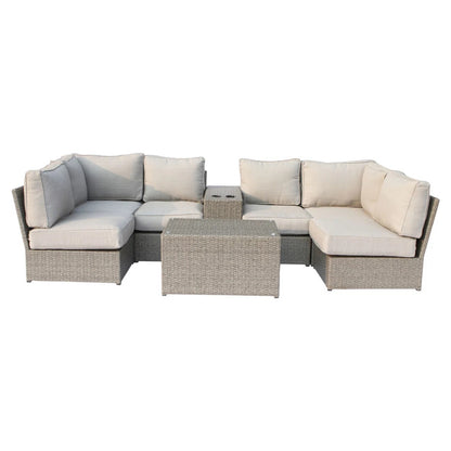4-Person Outdoor Sofa Set – Pre-Assembled & Cushion Included