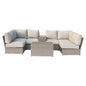 4-Person Outdoor Sofa Set – Pre-Assembled & Cushion Included