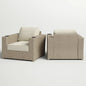 Fully Assembled Outdoor Lounge Chairs with Cushions, Set of 2