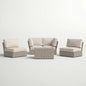 Fully Assembled Wicker Patio Seating Group for 4 with Cushions