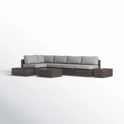 Fully Assembled 4-Seat Rattan Wicker Patio Conversation Set with Cushions