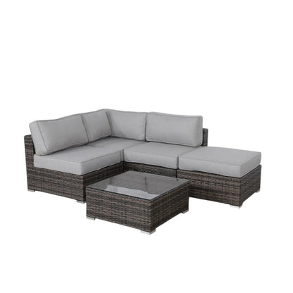 Fully Assembled 3-Piece Wicker Seating Group with Plush Cushions