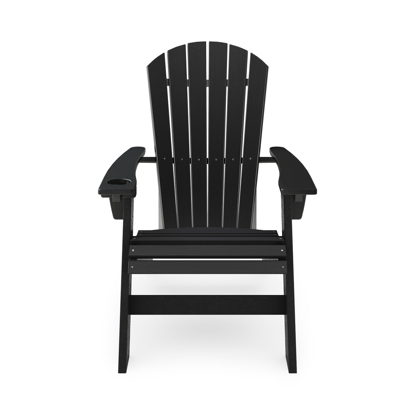 Black Adirondack Chair – Weather Resistant HDPE Poly Lumber