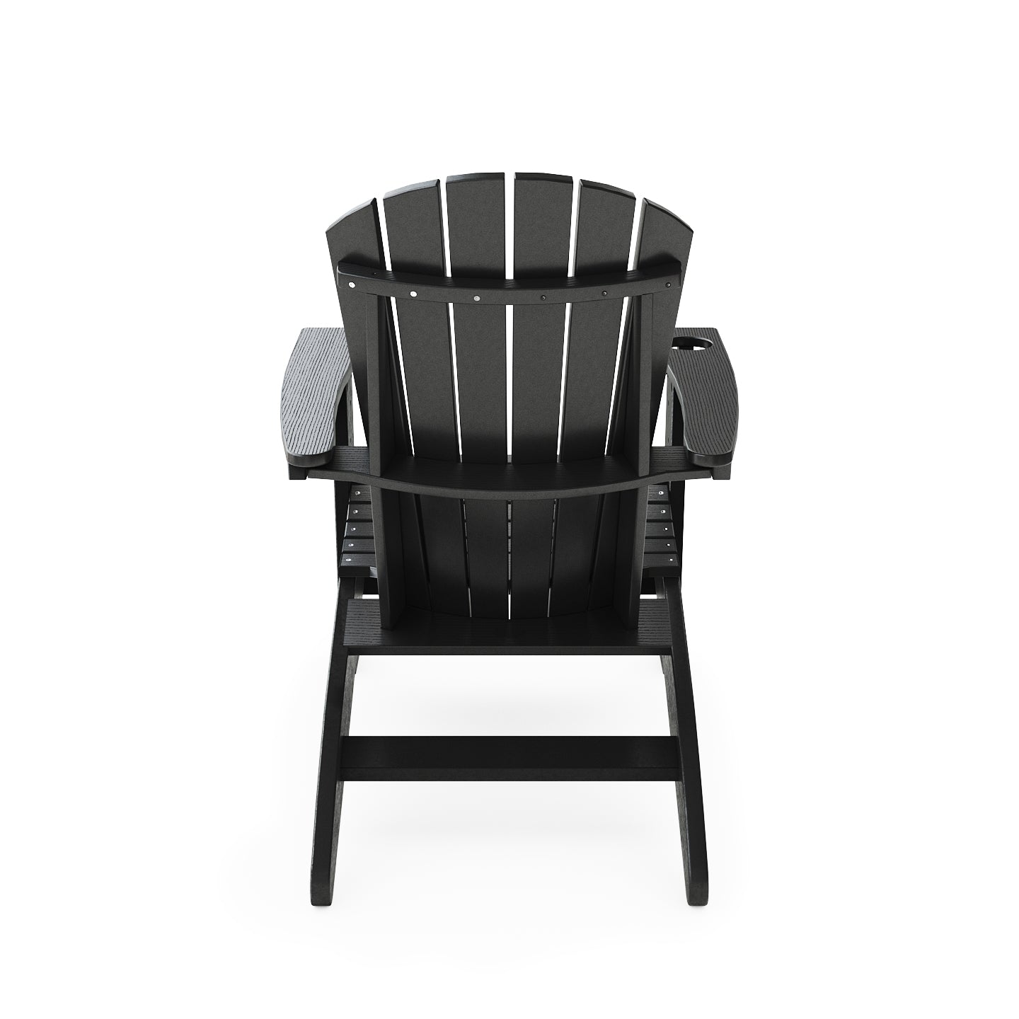 Black Adirondack Chair – Weather Resistant HDPE Poly Lumber