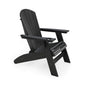 Black Adirondack Chair – Sturdy HDPE Poly Lumber for Poolside, Patio, and Garden Relaxation