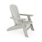 Dark Gray Adirondack Chair – Sturdy HDPE Poly Lumber for Poolside, Patio, and Garden Relaxation