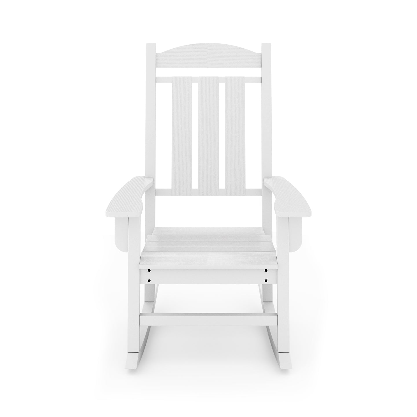 White Traditional HDPE Rocker & Glider Set for Your Garden or Porch