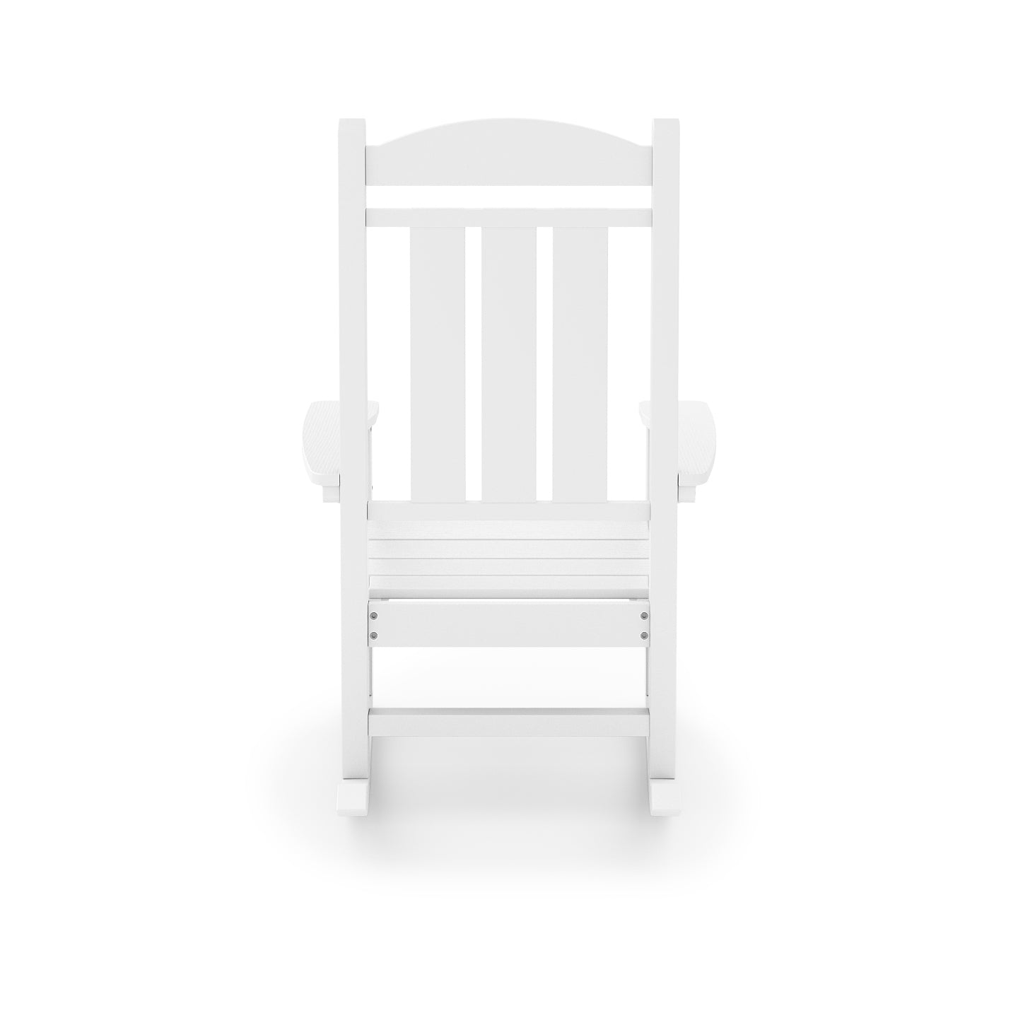 White Traditional HDPE Rocker & Glider Set for Your Garden or Porch