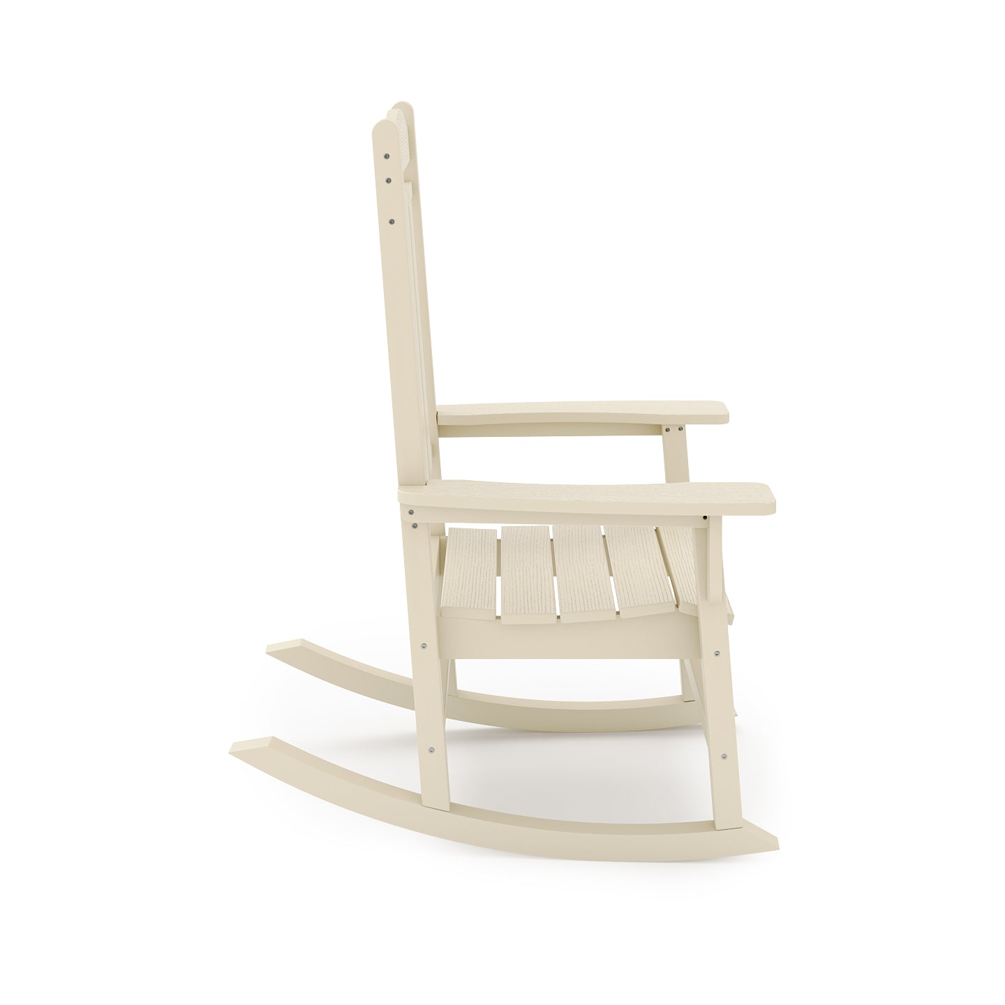 Beige Traditional Rocker Glider Set for Garden Porch Patio Seating