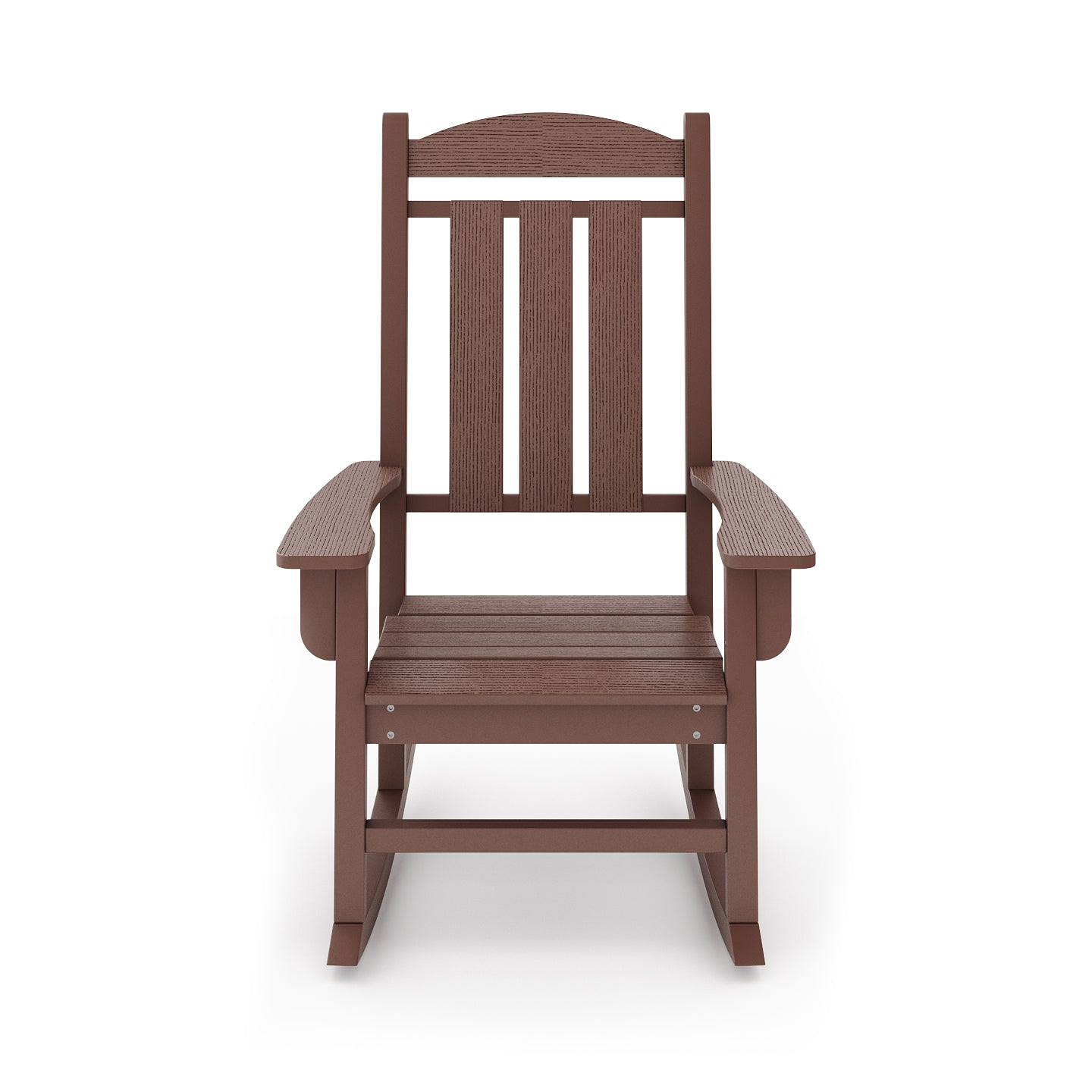 Pecan Rocker & Glider Set - Brown Weather Resistant Poly Lumber