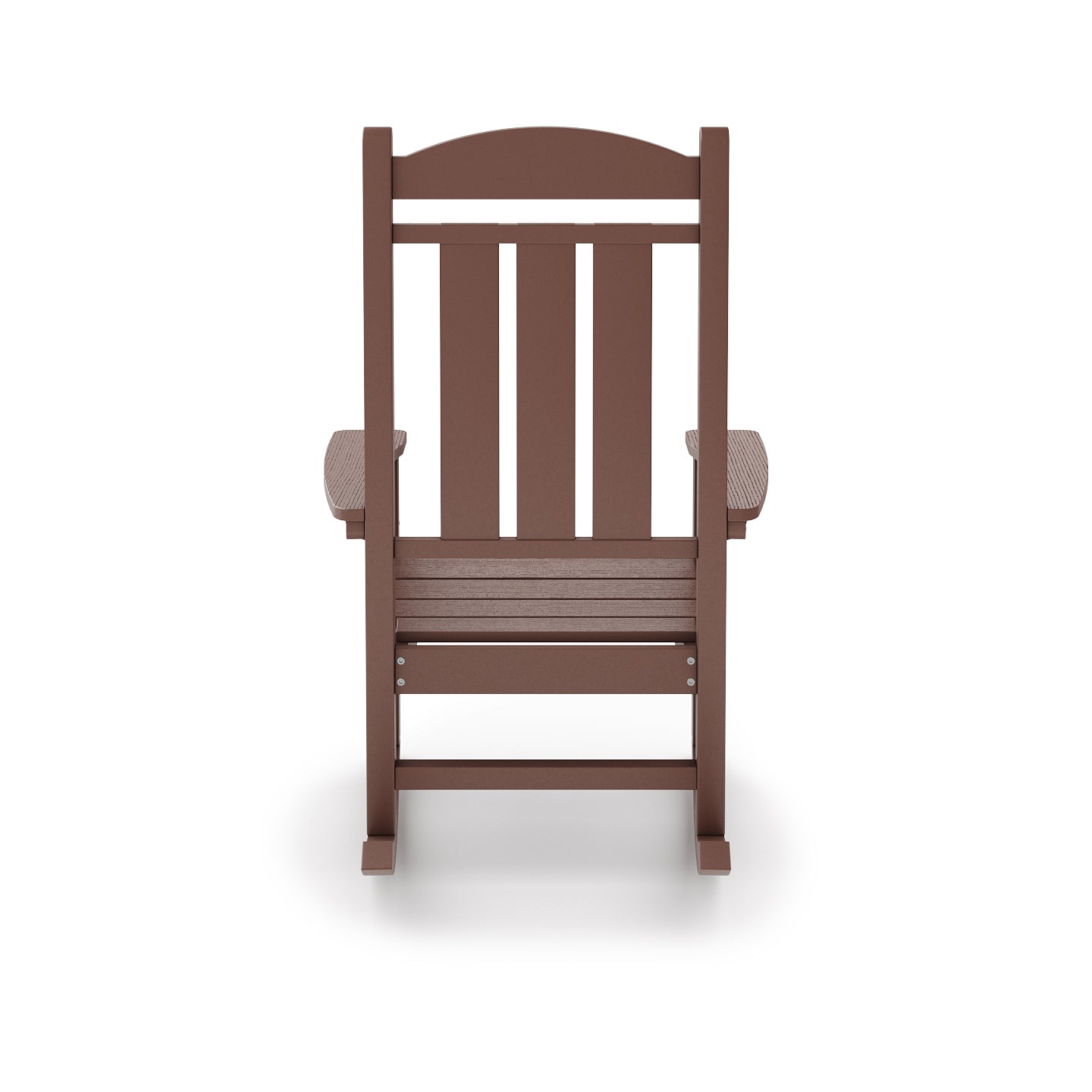 Pecan Rocker & Glider Set - Brown Weather Resistant Poly Lumber