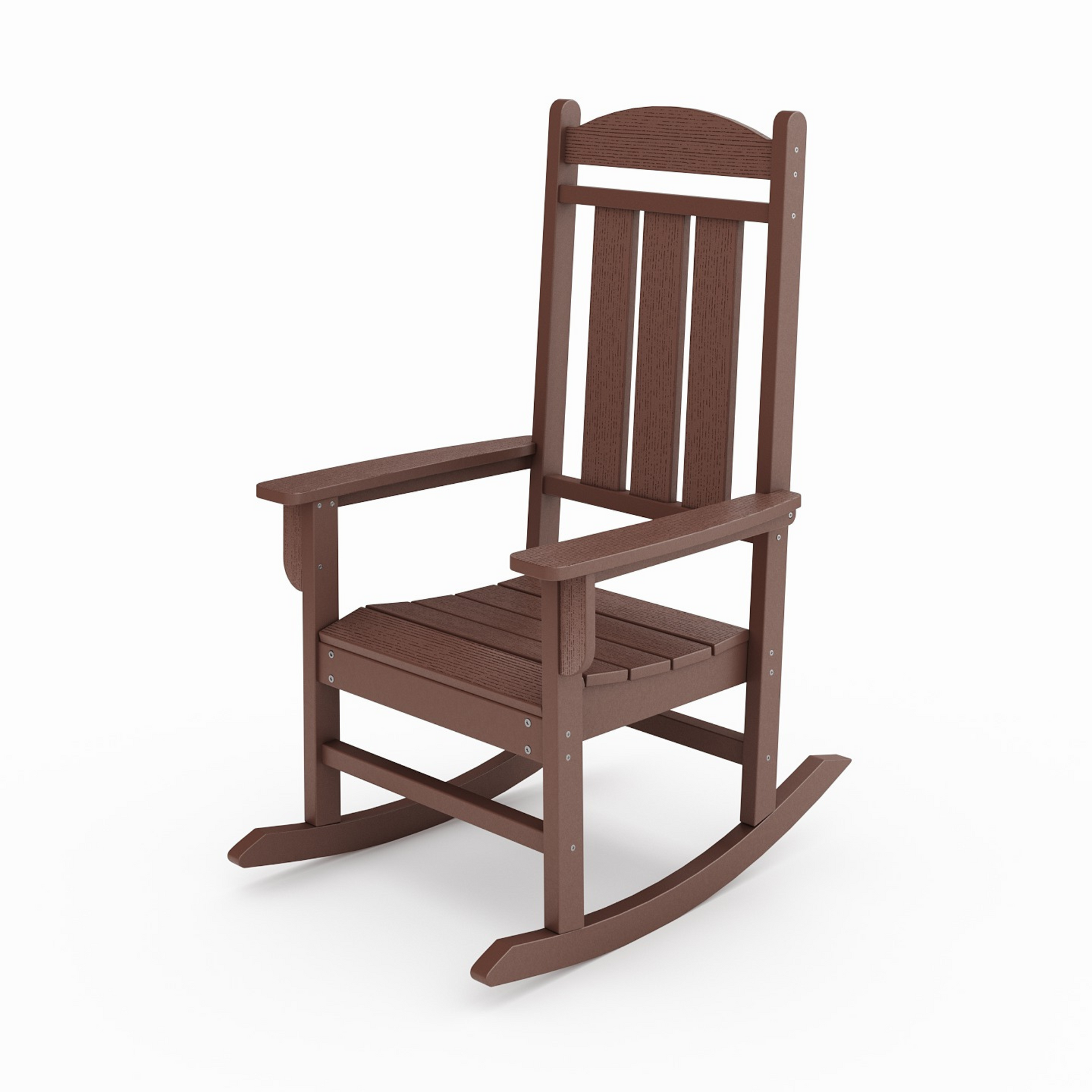 Pecan Rocker & Glider Set - Brown Weather Resistant Poly Lumber