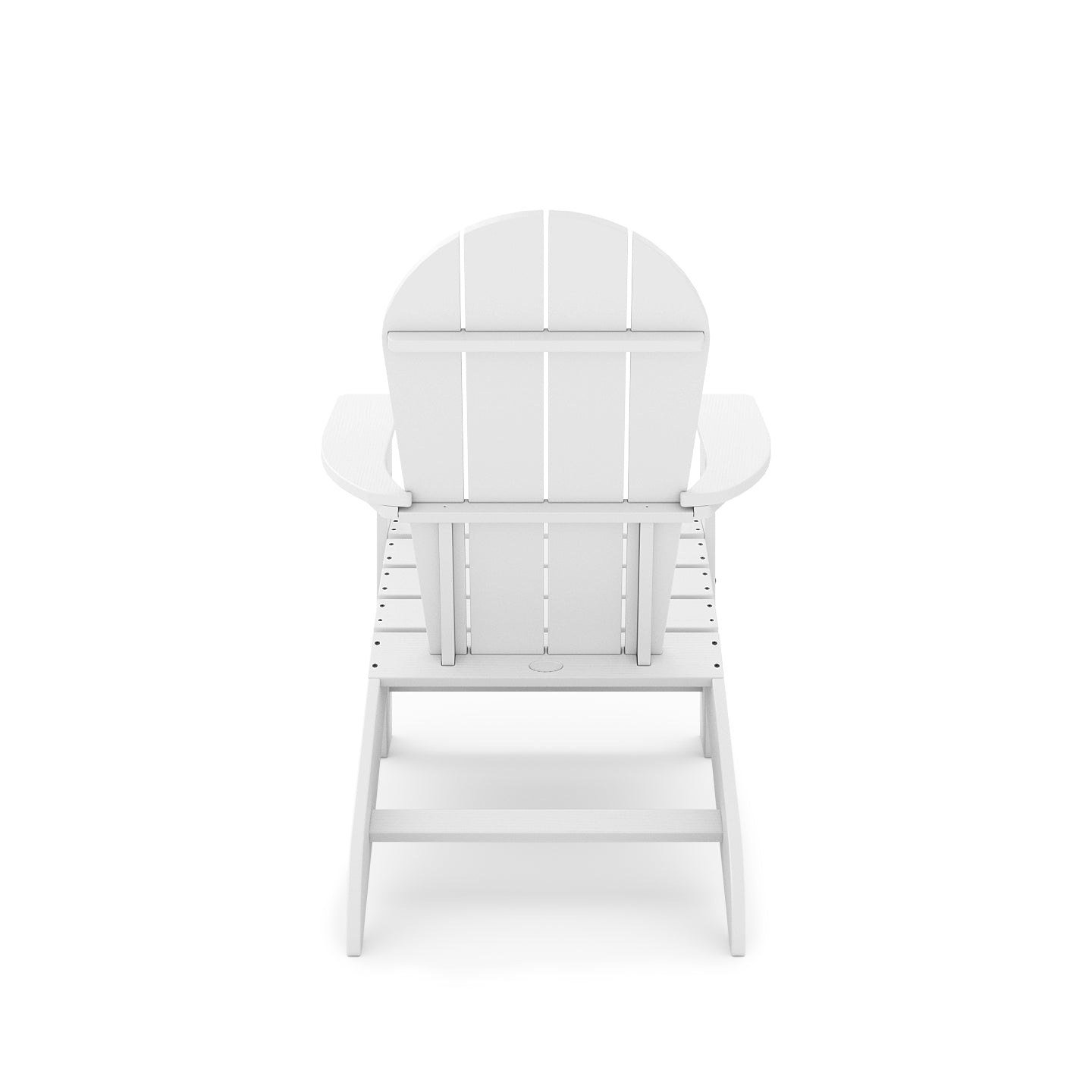 White Adirondack Chair for Poolside Relaxation | Durable HDPE Garden Seating