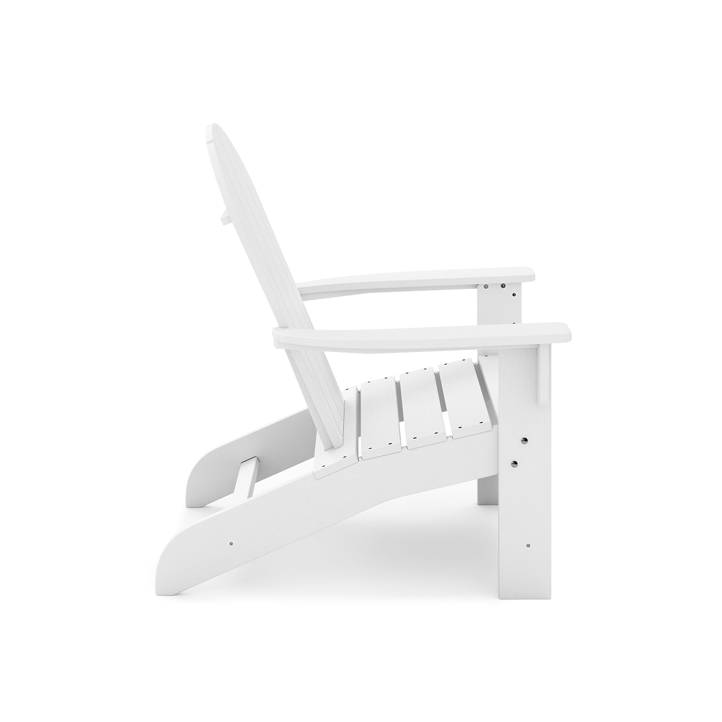 White Adirondack Chair for Poolside Relaxation | Durable HDPE Garden Seating