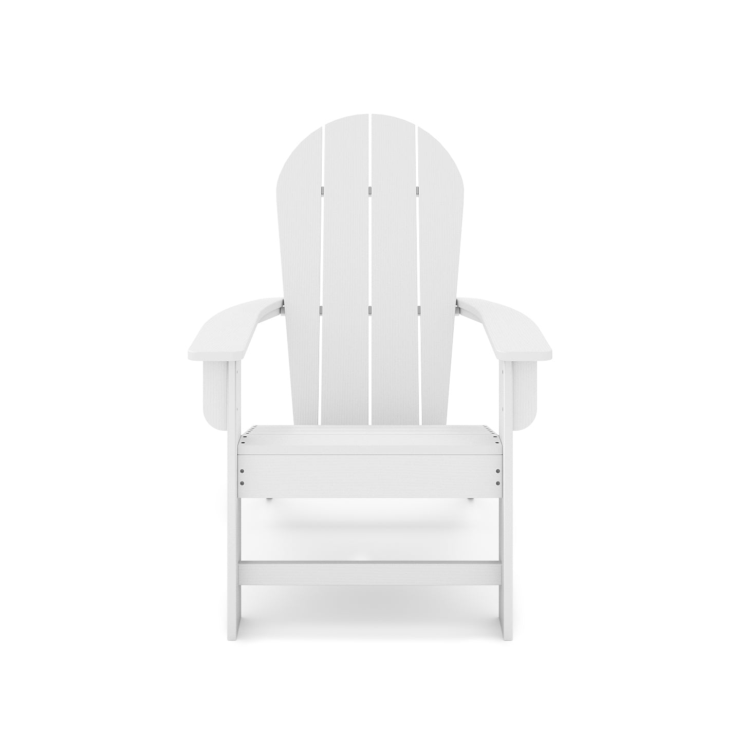 White Adirondack Chair for Poolside Relaxation | Durable HDPE Garden Seating