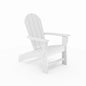 White Adirondack Chair – Premium HDPE Poly Lumber for Pool, Patio, and Garden Elegance
