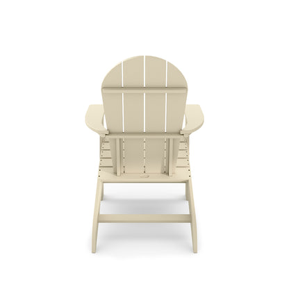 Beige Adirondack Chair - 36" Poly Lumber Patio Set