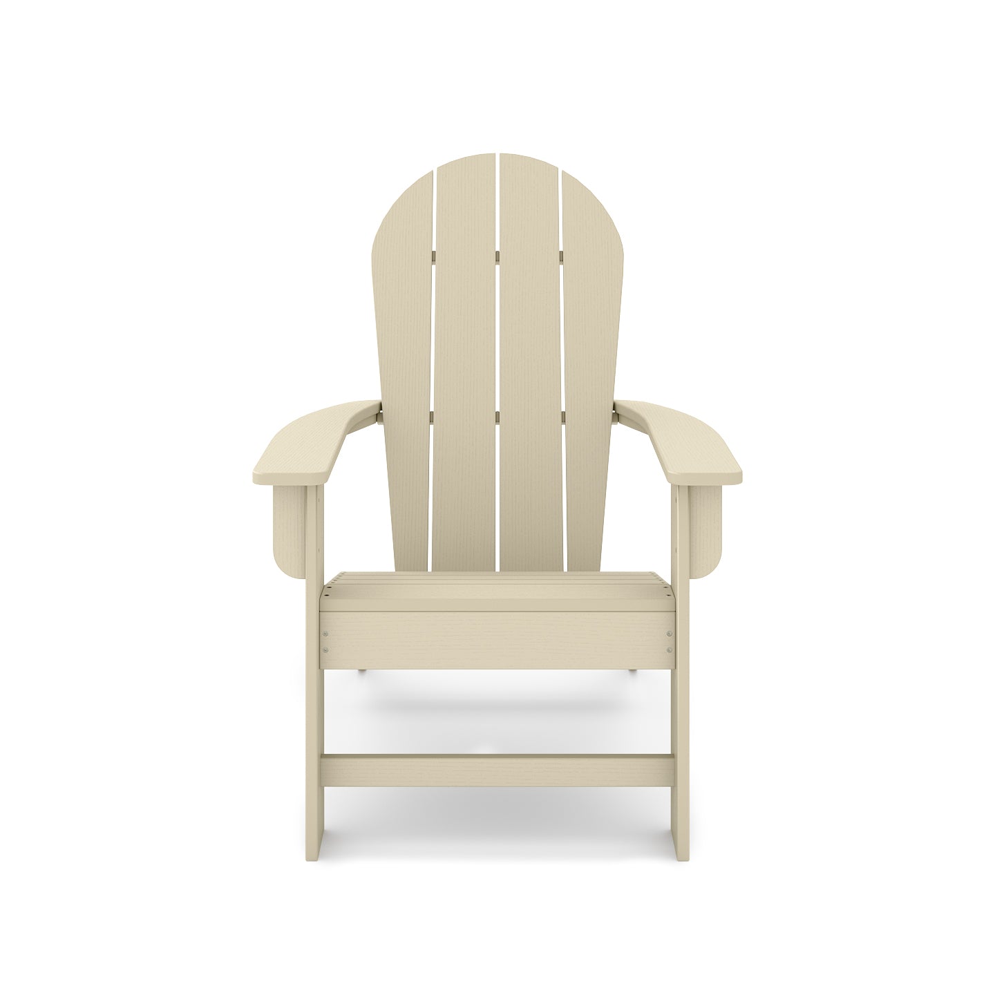 Beige Adirondack Chair - 36" Poly Lumber Patio Set