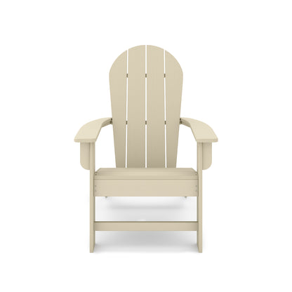 Beige Adirondack Chair - 36" Poly Lumber Patio Set
