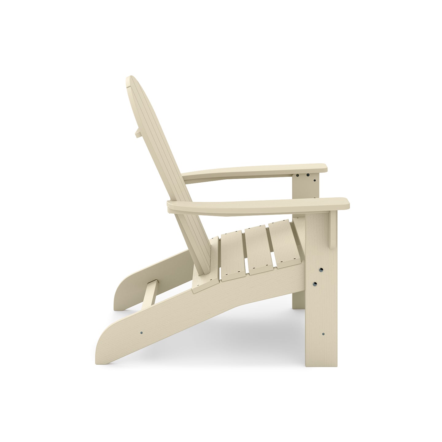 Beige Adirondack Chair - 36" Poly Lumber Patio Set