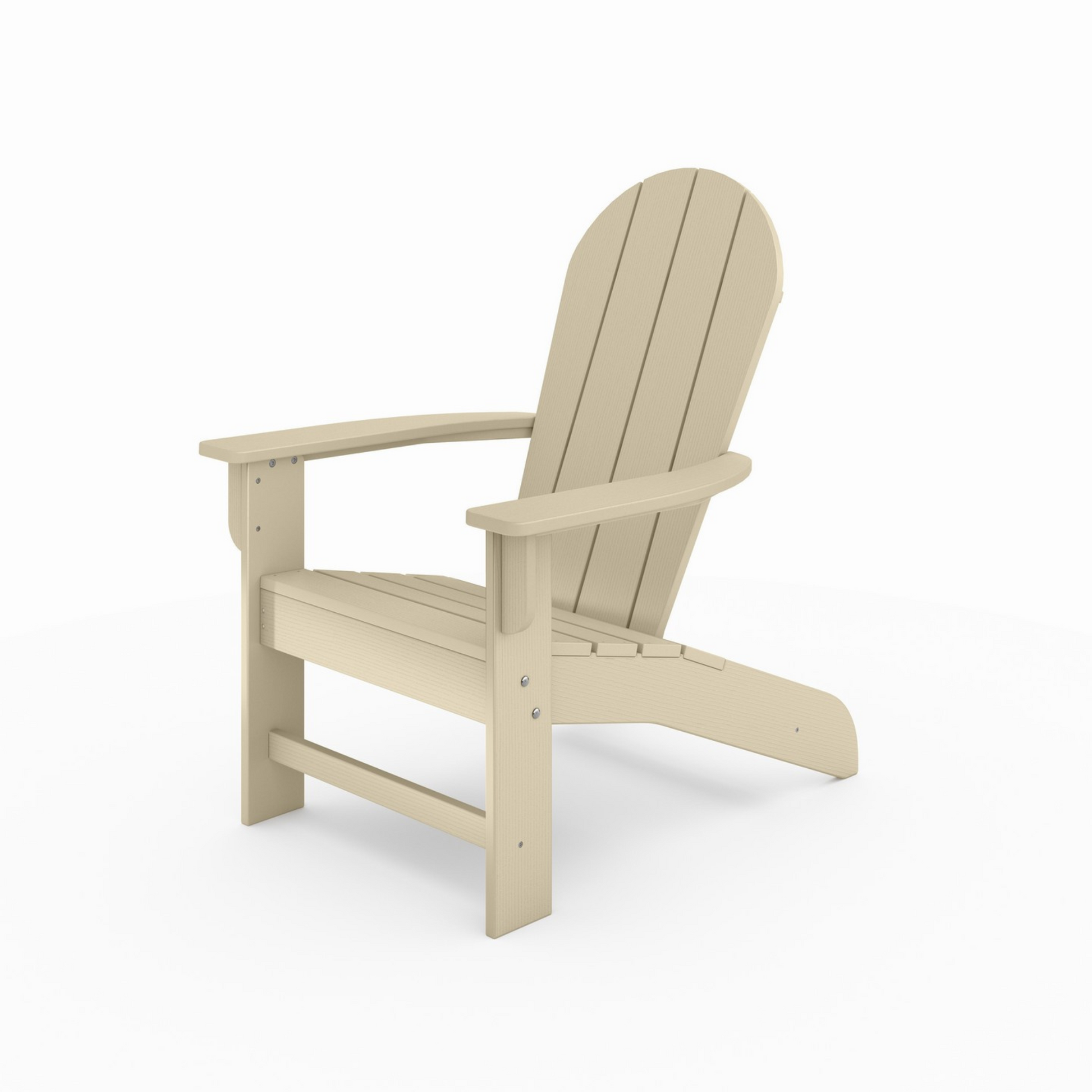 Beige Adirondack Chair - 36" Poly Lumber Patio Set