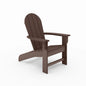 Brown Adirondack Chair – Premium HDPE Poly Lumber for Pool, Patio, and Garden Elegance