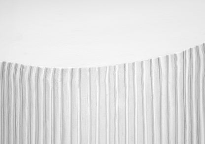 White Magnesium Oxide Accent Table - 25"H Indoor Outdoor