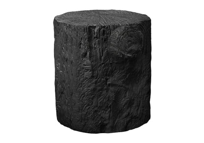Black Magnesium Oxide Accent Table for Garden or Poolside Décor