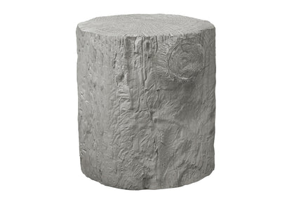 Grey Magnesium Oxide Outdoor Accent Table for Garden or Porch
