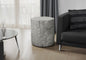 Accent Table, 25"h, Indoor Or Outdoor, Drum, End, Nightstand, Round, Side Table, Living Room, Bedroom, Grey, Contemporary, Modern
