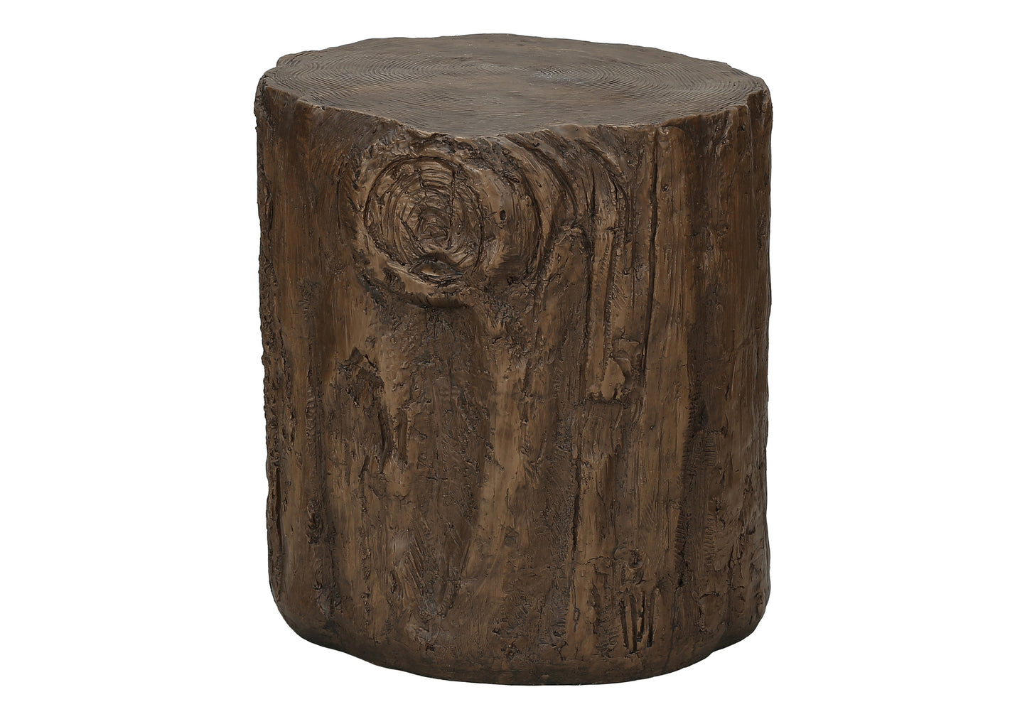 Outdoor Accent Table - 25" Round Magnesium Oxide Walnut