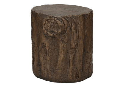 Outdoor Accent Table - 25" Round Magnesium Oxide Walnut