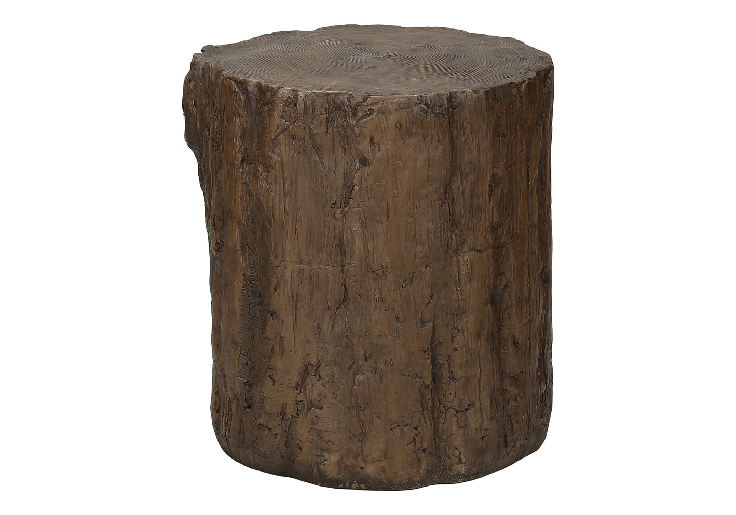 Outdoor Accent Table - 25" Round Magnesium Oxide Walnut